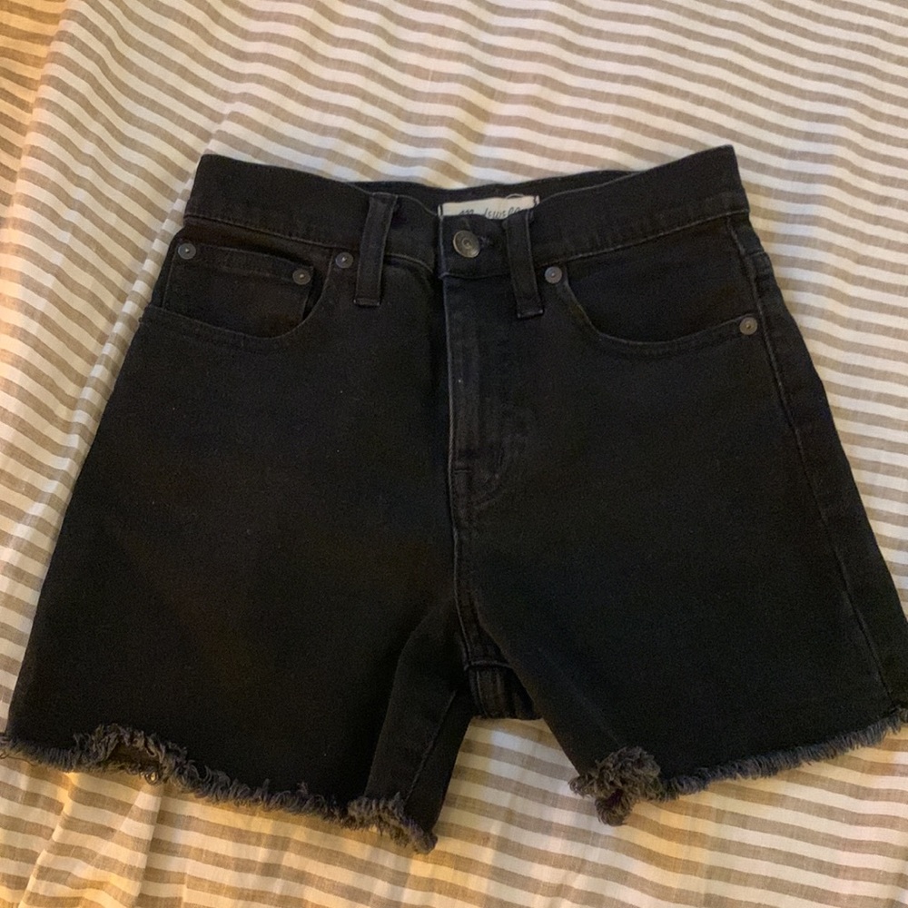 Black Madewell Hi-res Denim Shorts
